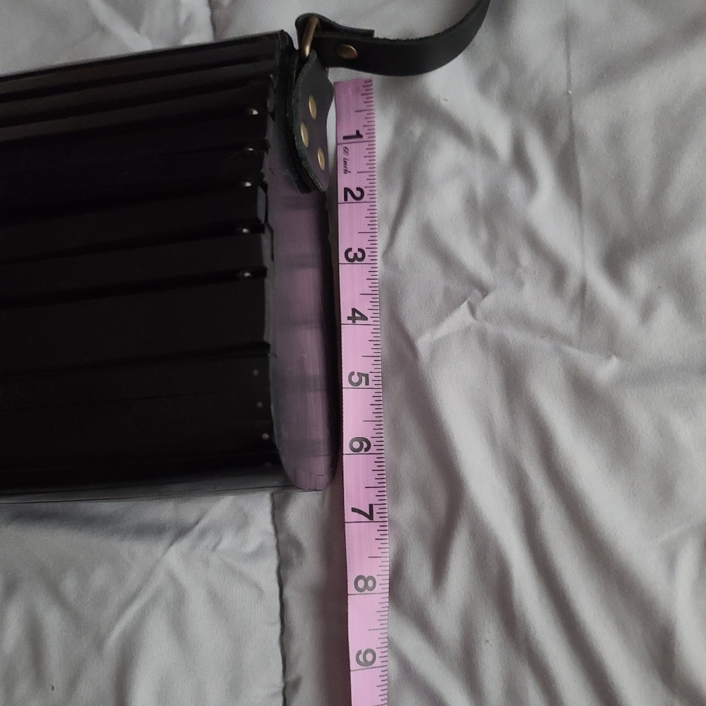 World Market Wooden Slat Purse - Picture 8 of 9
